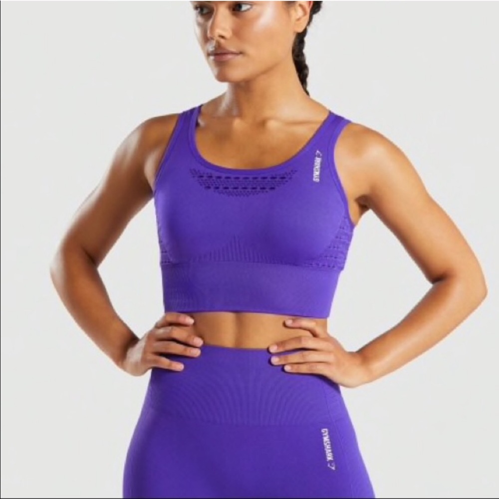 Purple Gymshark Sports Bra